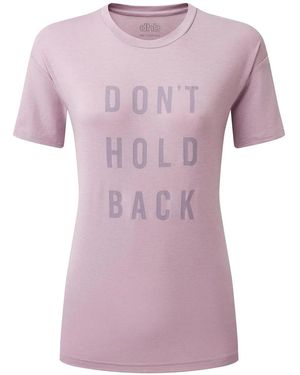 Dhb T-Shirt 'Dont Hold Back' - Paars