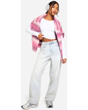 Boohoo Seam Detail Barrel Leg Jeans - White