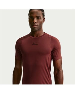 Nike Training Dri Fit Short Sleeve Top - Red