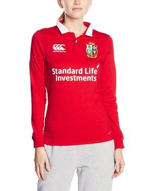 Canterbury British & Irish Lions Ladies Vapodri Wicking Long Sleeve Jersey - Red