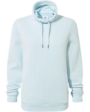 TOG24 Funnel Neck Cotton Sweat Top - Blue