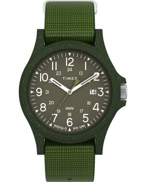 Timex Reclaim Ocean Watch Tw2V96000 Fabric - Green
