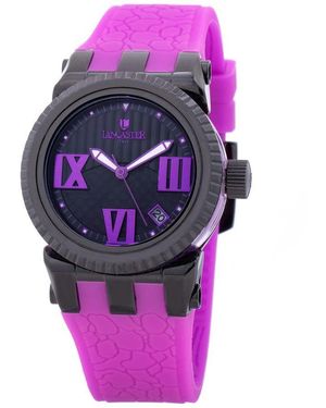 Lancaster Purple Silicone Watch