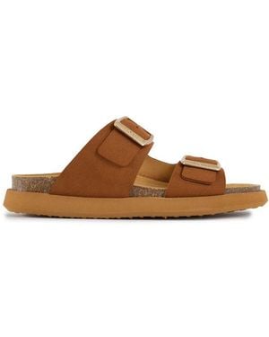 V.Gan Vegan Fenugreek Comfort Footbed Sandals - Brown