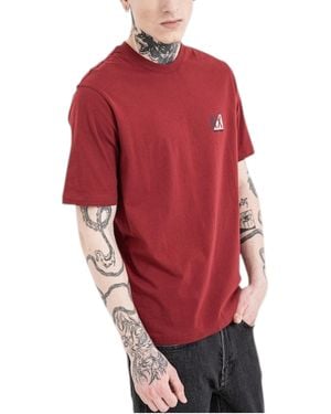 Armani Exchange T-Shirts Milano Basic Ax Print Casual Cotton Tee Summer - Red