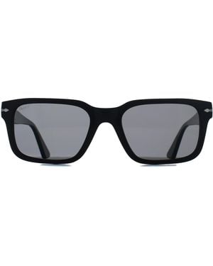 Persol Rectangle Polarized Dark Po3272S - Black