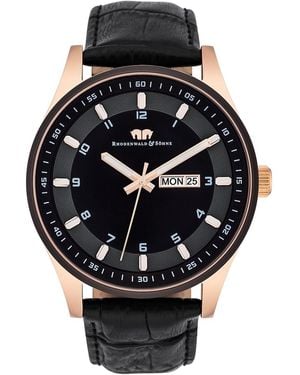 Rhodenwald & Söhne Stainless Steel Watch 43Mm - Black