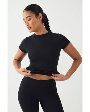 DSGN Studio Ultra Sculpt Short Sleeve Top - Blue