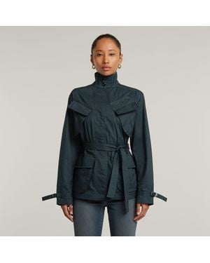 G-Star G-Star Raw Chisel Belted Field Jacket - Blue