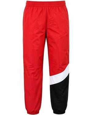 Mitchell & Ness Branded Midseason Track Trousers - Red