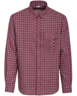 Trespass Snyper Check Shirt - Red