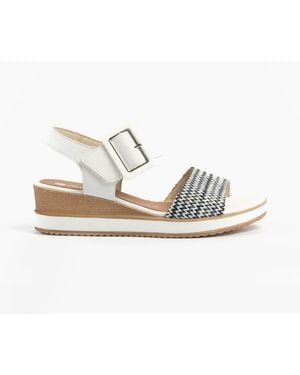 Remonte D6453-80 Sandals Combination Leather - White