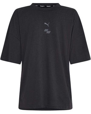 PUMA Hyrox Logo Prestatie T-Shirt (Donkergrijs) - Zwart