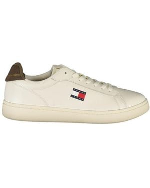 Tommy Hilfiger Essential Leather Trainers - White