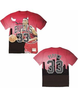 Mitchell & Ness Chicago Bulls Scottie Pippen T-Shirt - Red