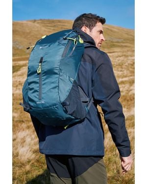 Mountain Warehouse 'Inca Extreme' Backpack Large Daypack With Rain Cover Hydration Compatible - Blue