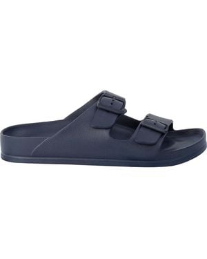 Regatta Brooklyn Double Strapp Summer Flip Flop Slides Slider Sandals - Blue