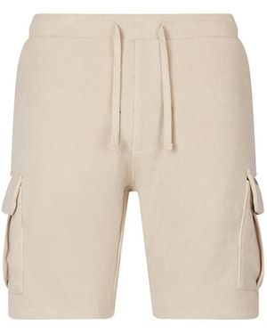 Luke 1977 Omar Cord Cargo Shorts - Natural