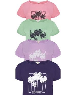 Esprit Ladies T-Shirt Pack Of 4 - Multicolour