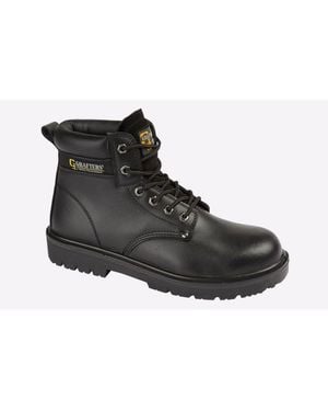 Grafters Stockton Safety Boot Leather - Black