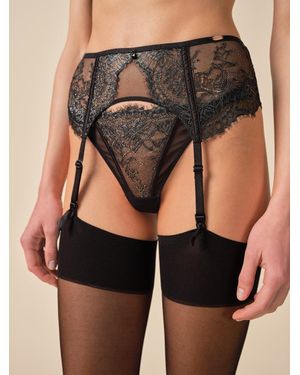 Gossard Vip Intrigue Suspender - Black