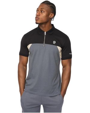 Crosshatch Castlebay Polo Shirt (Slate) - Black