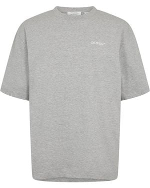 Off-White c/o Virgil Abloh Off Chain Print T-Shirt (Light) Cotton - Grey