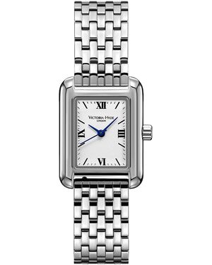 Victoria Hyde London Retro-Watch- Stainless Steel - White