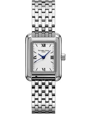 Victoria Hyde London Retro-Watch- Stainless Steel - White