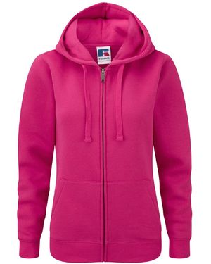 Russell Ladies Premium Authentic Zipped Hoodie (3-Layer Fabric) - Pink