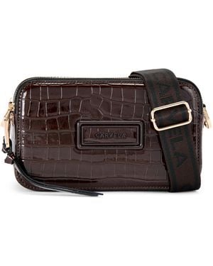 Carvela Kurt Geiger Roma Rectangle Camera Bag - Brown