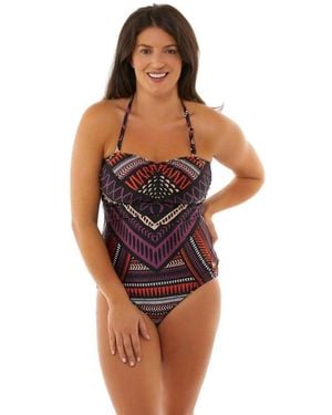 Seaspray Katherine Bandeau Swimsuit - Purple