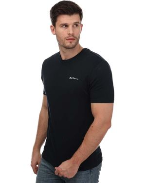 Ben Sherman Script Logo T-Shirt - Blue