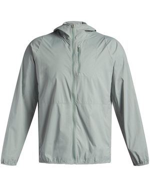 Under Armour Launch Lightweight Water Resistant Wind Packable Performance Running Jacket - Green