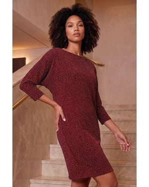 Roman Glitter Brillo Dress - Red