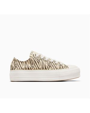 Converse Chuck Taylor All Star Lif Canvas High Top Trainers - Natural
