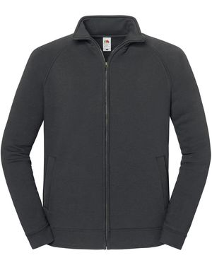 Fruit Of The Loom Adult Iconic Premium Sweat Jacket (Light Graphite) - Grey