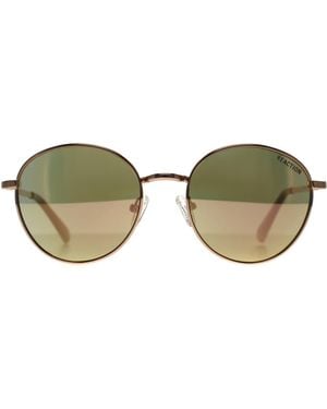 Kenneth Cole Reaction Round Rose Mirror Kc2839 Metal - Brown