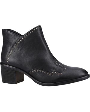 Hush Puppies Waverly Leather Boots - Black