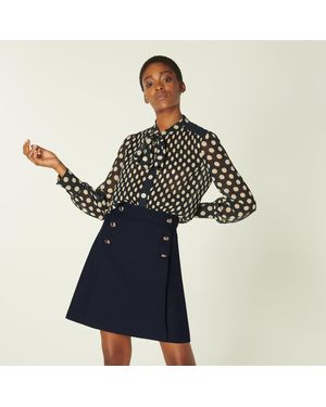 LK Bennett Martina Skirt, Midnight - Blue