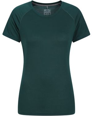 Mountain Warehouse Isocool Technical T-Shirt Breathable Sports Gym Tee - Green