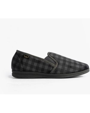 Dr Keller Darren Guss Slippers Textile - Black