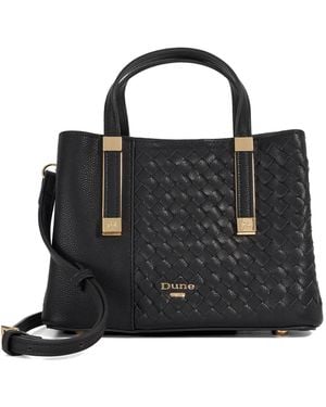 Dune Dinkydorry Textured Tote Bag - Black