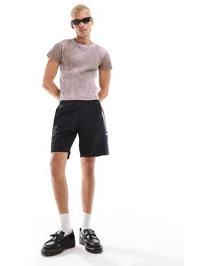 Collusion Acid Wash Fitted Tee - Green