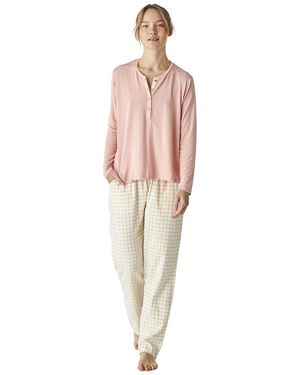J&j Brothers Jjbep0501 Printed Long Sleeve Pyjamas - Pink