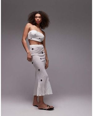 emory park Sequin Applique Midi Skirt Co-Ord - Grey