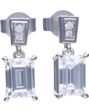 Diamonfire 6220601082 Ladies Earrings Sterling - Blue