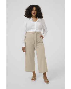 Kaffe Casual Broek Kcpheolo Casual Broek Loose Fit - Naturel