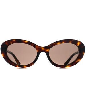 Dolce & Gabbana Cat Eye Havana Dark Dg4519 - Brown