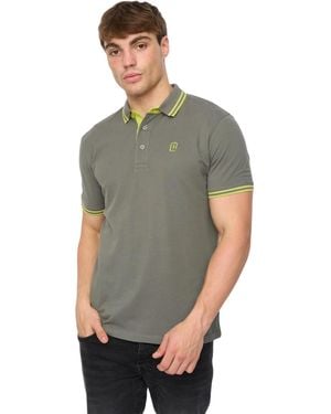 Crosshatch Mackerby Polo Shirt Cotton - Grey